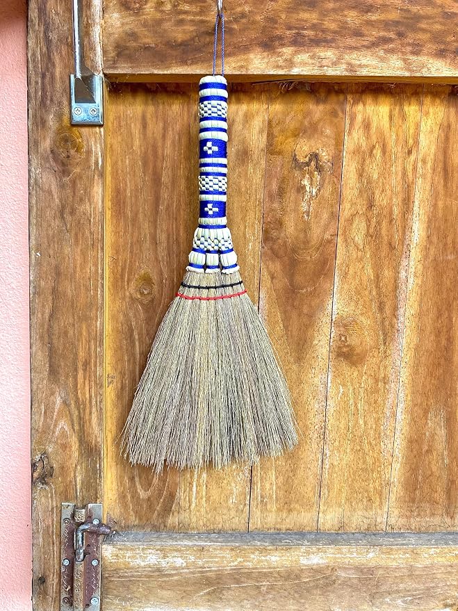 Small Corn Wisk Brush Broom 11 Inch Indoor Heavy Duty Multi Surface Hard & Soft - Image 5