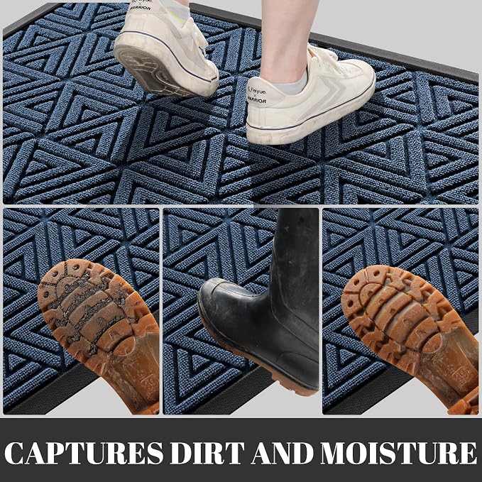 Yimobra Large Door Mat 47x24, All-Weather Waterproof Non-Slip Welcome Matt - Image 5