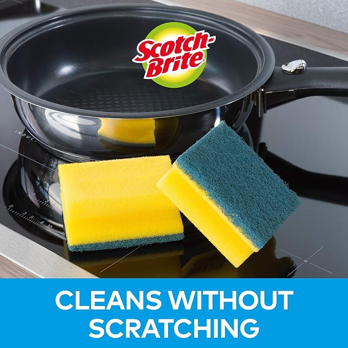 Scotch-Brite Delicate Non-Scratch Sponge Scourer, 12 Pieces - Image 3