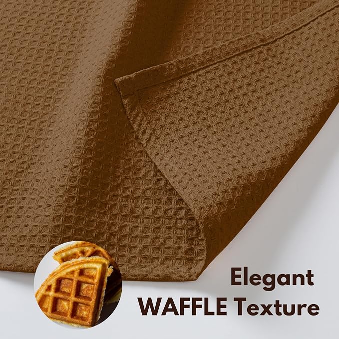 Native Fab Waffle Weave Dish Towels 12 Pack 100% Cotton, 16x26 Inches, Super - Image 5