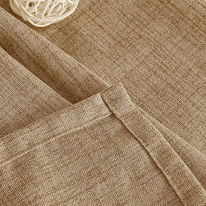 YoungsTex Burlap Linen Curtains 63 Inch Length - Image 7