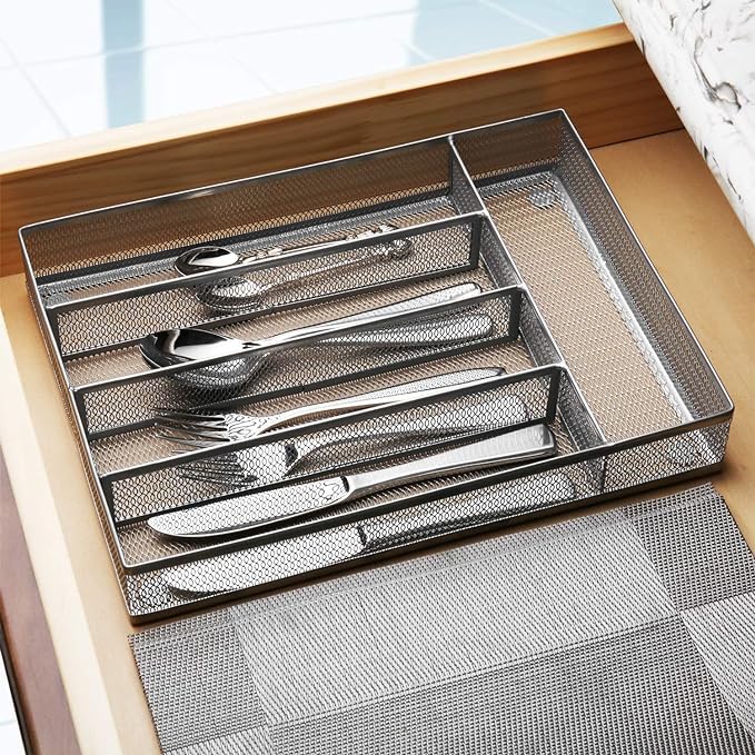 JANE EYRE Drawer Organizer, Cutlery Tray Silverware Flatware Storage Divider - Image 2