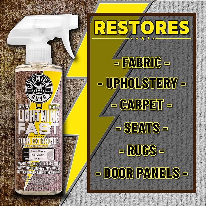 Chemical Guys Lightning Fast Carpet and Upholstery Stain Extractor - Image 11