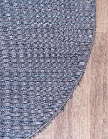 Unique Loom Solid Shag Collection Area Rug (4' 1" Round, Graphite Gray)