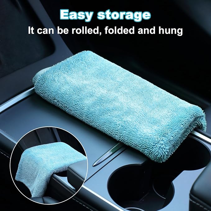 JOYMOOP Microfiber Towels for Cars, 2 Pack 63" x 29.5" Car Drying Towel - Image 8