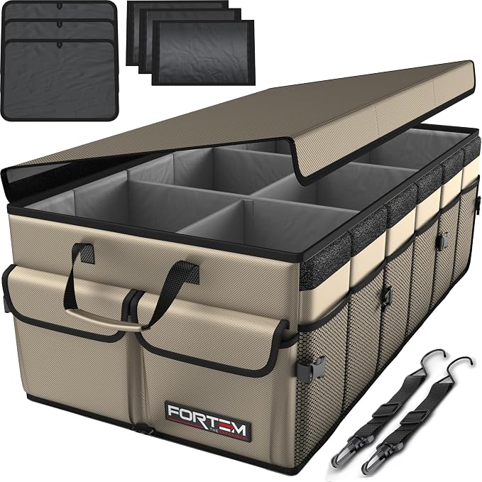 FORTEM Trunk Organizer For SUV Car Trunk Organizer, Foldable Storage, Car by FORTEM