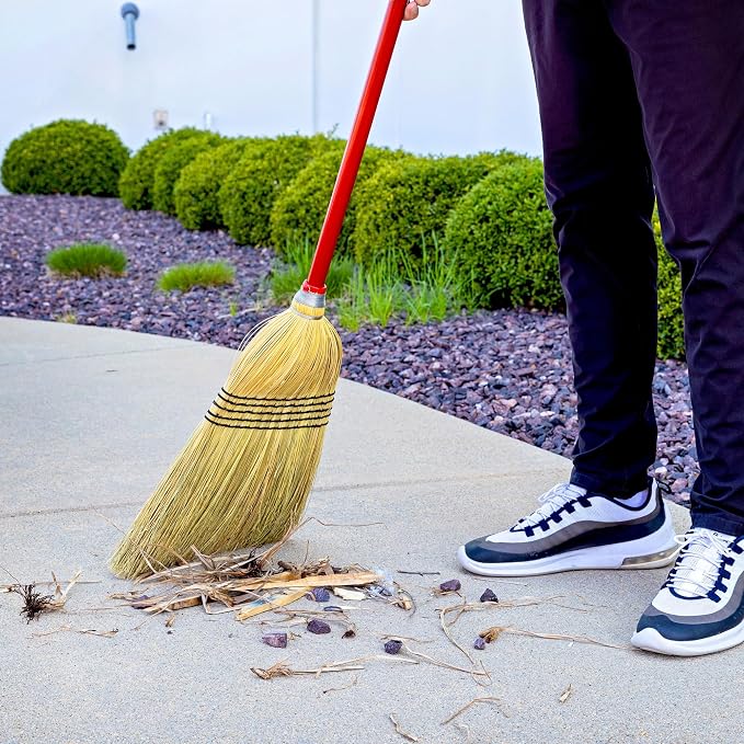 Libman 502 Big Corn Broom with 100% Broomcorn Fiber - Image 5