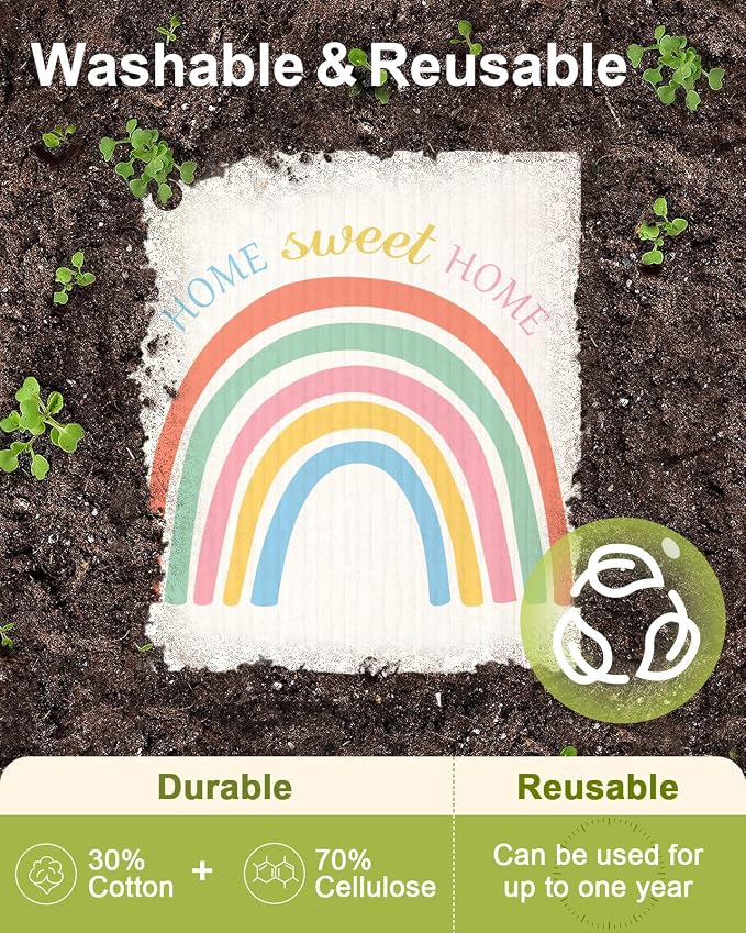 6 Pack Swedish Dishcloths for Kitchen - Image 3