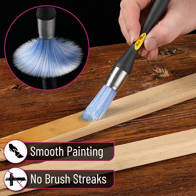 Bates- Trim Paint Brush, 0.75 Inch, Synthetic Bristles, Trim Brushes - Image 5