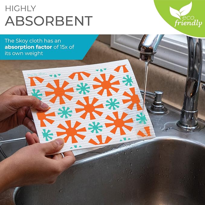 Skoy Cloth 2-Pack Eco-Friendly & Reusable Swedish Dishcloth, - Image 2