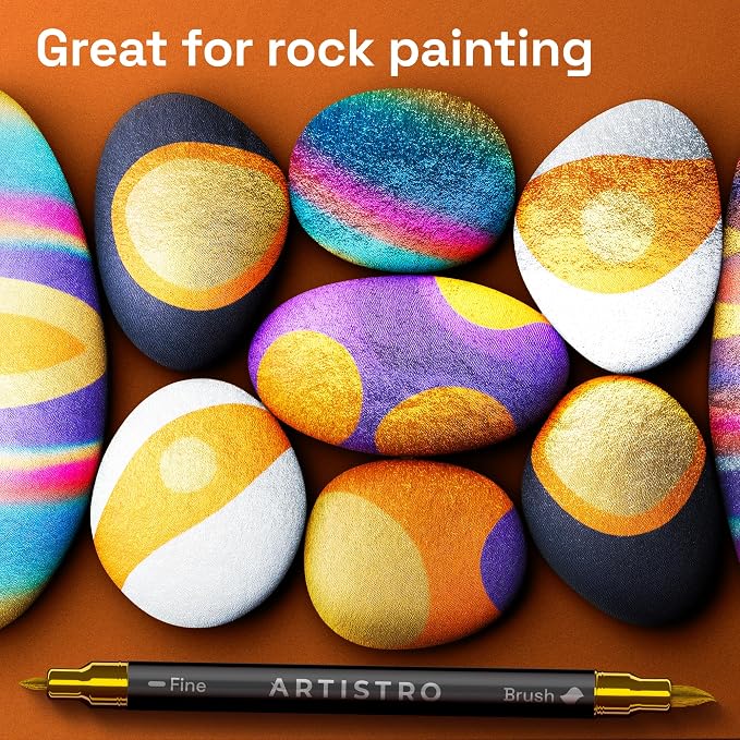 ARTISTRO 36 Metallic Acrylic Paint Markers - Image 8