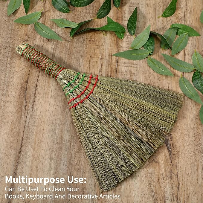 Small Natural Whisk Broom Straw Soft Broomstick - Image 5