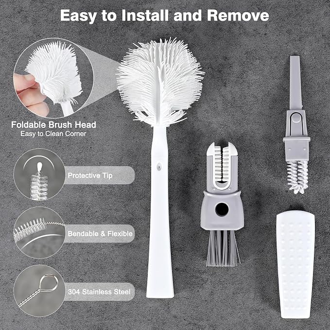 Straw Cleaner Brush Bottle Brush Kit - Image 3