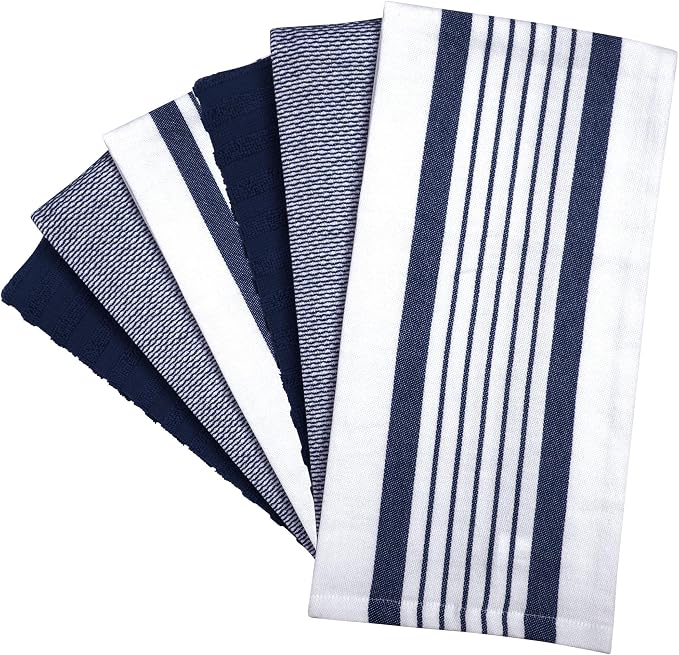 Premium Kitchen Towels | Large Cotton Dish Towels | Flat & Terry Highly - Image 3