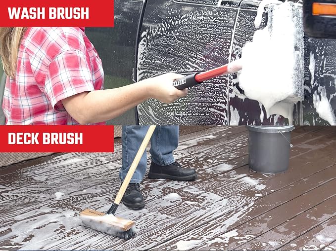 CRAFTSMAN CMXMKIT0100 2-Piece Long Handle Wash Brush Set - Image 5