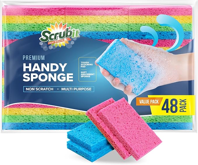 SCRUBIT 48-Count Sponges Kitchen by SCRUBIT