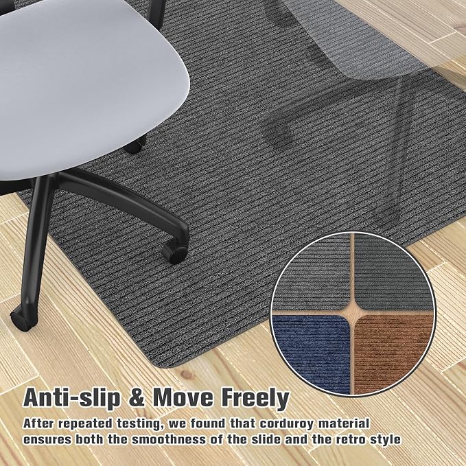 Placoot Desk Chair Mat for Hardwood Floor & Tile 55"x35" Office Chair Mat for - Image 2