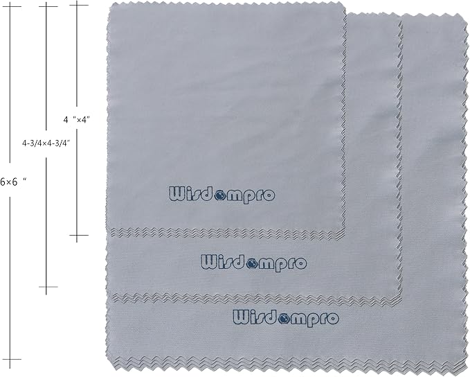 Wisdompro 12-Pack 4/4.75/6 inch Microfiber Cleaning Cloth - Image 2
