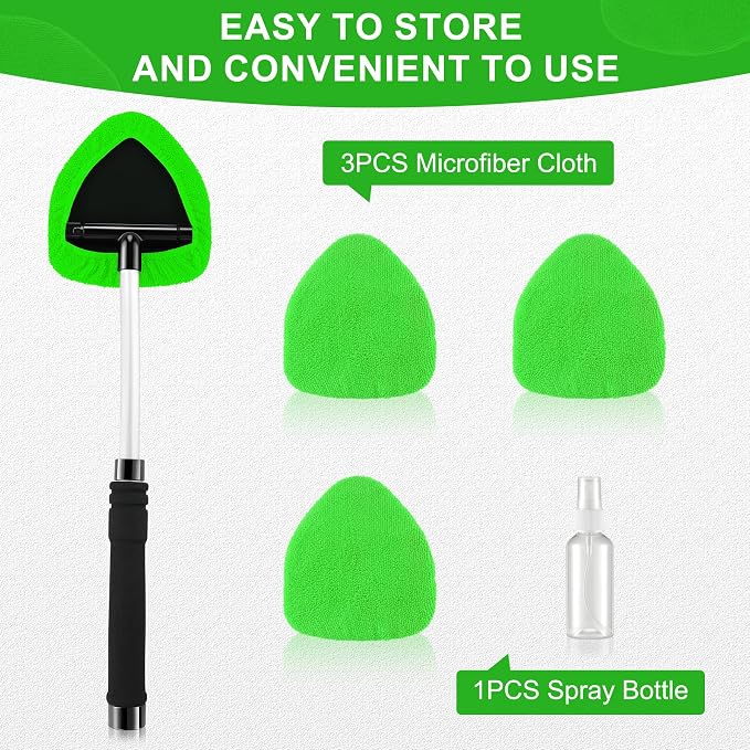 JUSTTOP Windshield Cleaner Tool, Car Interior&Exterior Window Cleaning Tool - Image 6