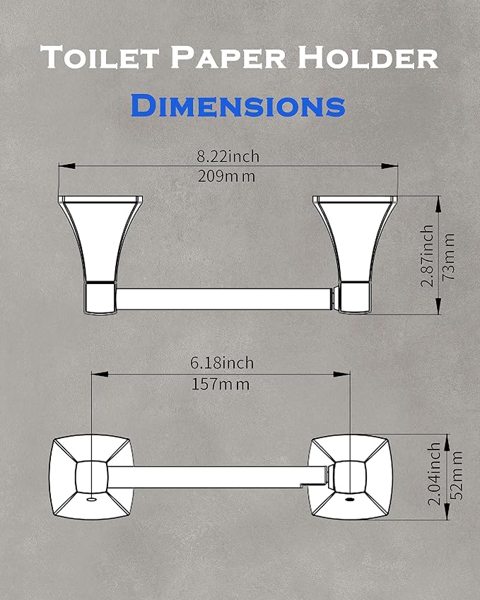 Polished Chrome Toilet Paper Holder Bathroom Double Post Pivoting Tissue Roll - Image 6