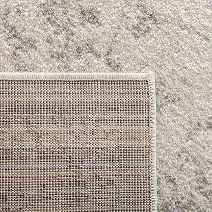 SAFAVIEH Adirondack Collection Runner Rug - 2'6" x 18', Ivory & Silver, Distressed Vintage Floral Design, Non-Shedding & Easy to Clean, Ideal for Hallway, Foyer, Entryway, Bedroom (ADR109C)