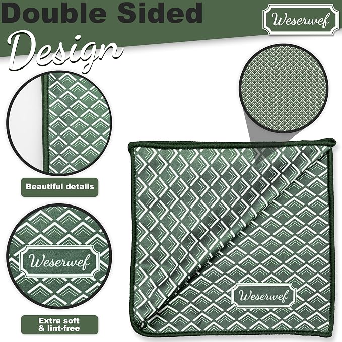 WESERWEF Design Microfiber Glasses Cleaning Cloth – Premium Cleaning Cloth - Image 3