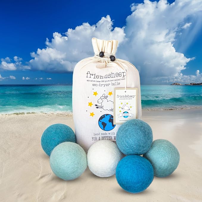 Friendsheep Wool Dryer Balls, Organic Reusable Fabric Softener Alternative - Image 7