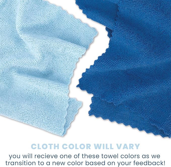 S&T INC. 50 Pack Microfiber Cleaning Cloth - Image 2