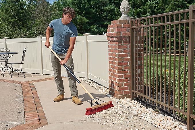 Harper 24 Inch Premium Indoor/Outdoor Wet/Dry, Mulch All-Purpose Push Broom - Image 11