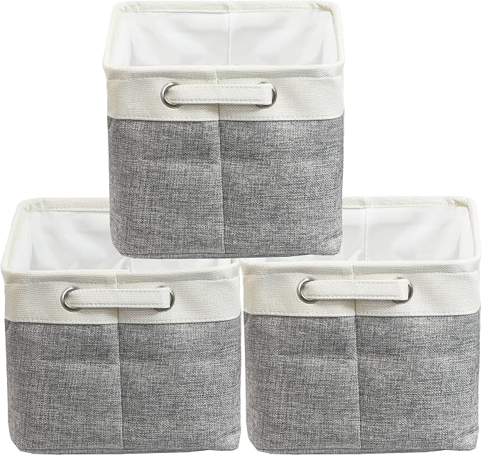 SIMPLE HOUSEWARE Large Fabric Storage Bin, 14.4" x 10" - Image 6