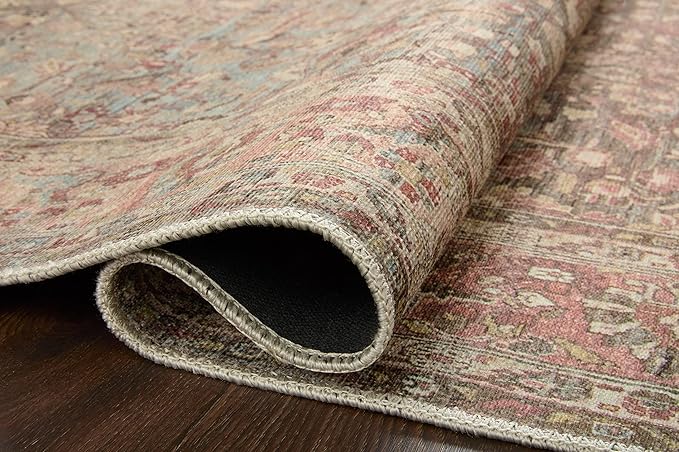 Loloi Adrian Collection ADR-06 Ocean/Clay 2'-3" x 3'-9", .19" Thick Accent Rug