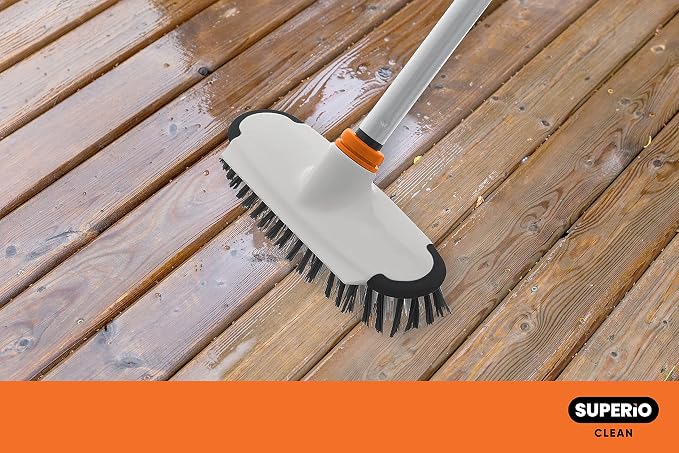 Superio Deck Scrub Brush Head, Heavy Duty Stiff Bristles Grout Scrubber - Image 6