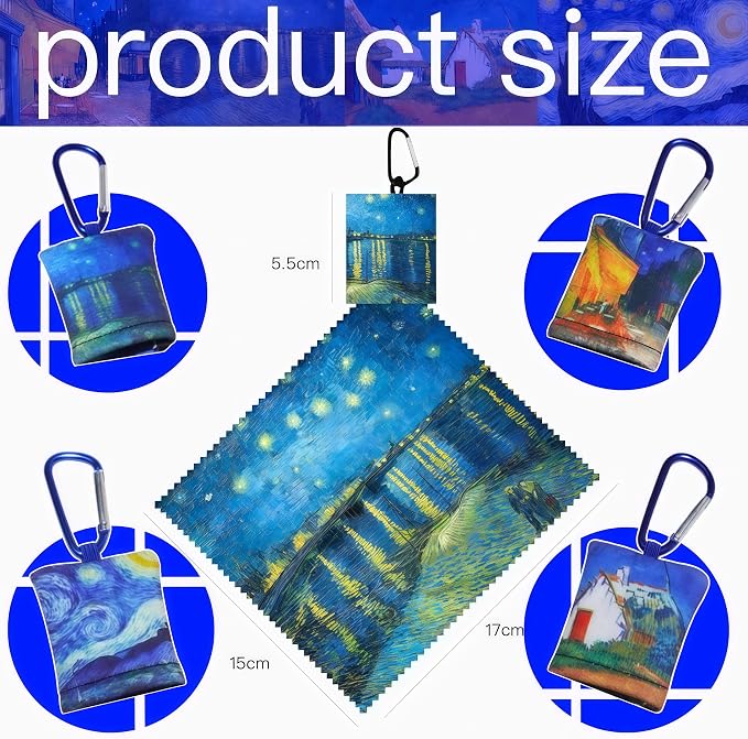 4Pcs Glasses Cleaning Cloth, Microfiber Cleaning Cloths, Lens Cleaning Cloth - Image 2