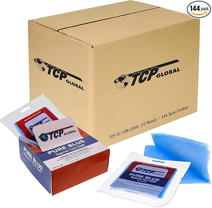 TCP Global Pure Blue Superior Tack Cloth, Automotive & Woodworking, by TCPGlobal
