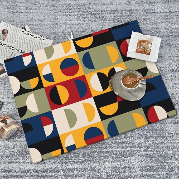 Retro Mid Century Modern Kitchen Drying Mat Microfiber Dish Drainer Mat - Image 6