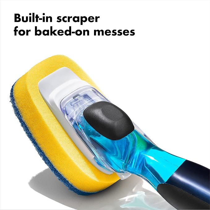 OXO New Good Grips Soap Dispensing Dish Scrub​ - Image 5