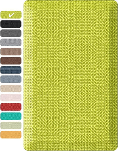Ophanie Kitchen mats for Floor, 3/4 inch Thick, Kitchen Rugs, 20''x48'' Anti Fatigue Standing Cushioned Mat, Waterproof,Comfort Ergonomic mat for Office, Home, Sink, Green Non-Slip Bottom