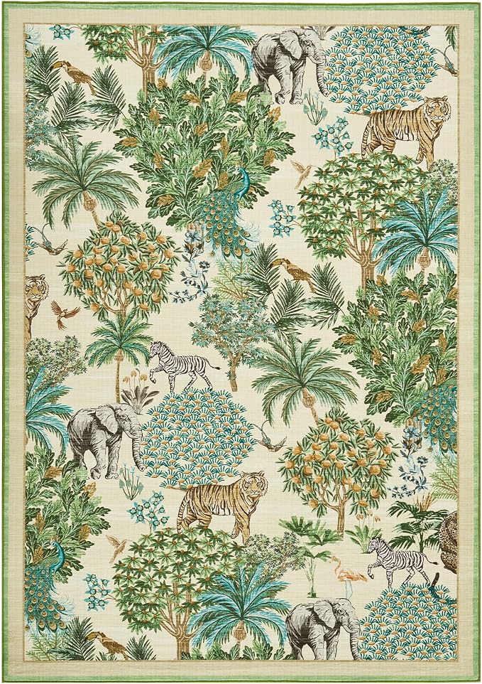 GarveeHome Jungle 8x10 Area Rug Washable Rugs - Image 4