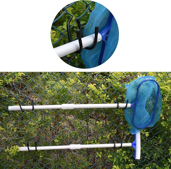YYST Pool Tool Organizer Holder Pool Cleaning Accessory Organizer Holder Rack - Image 7