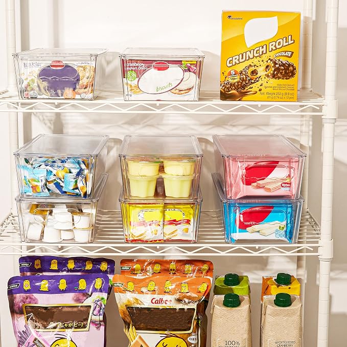 Vtopmart 8pcs Clear Organizers and Storage Bins - Image 7