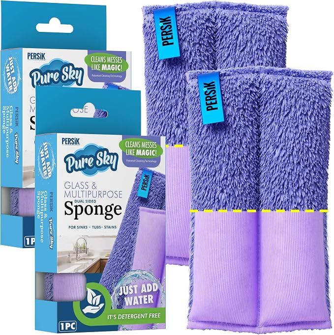 Pure-Sky Ultra Microfiber Cleaning Sponge – 2-in1, Combination by PERSIK