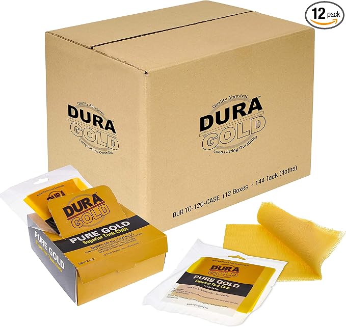 Dura-Gold - Pure Gold Superior Tack Cloth Woodworking, Automotive Paint by Dura-Gold