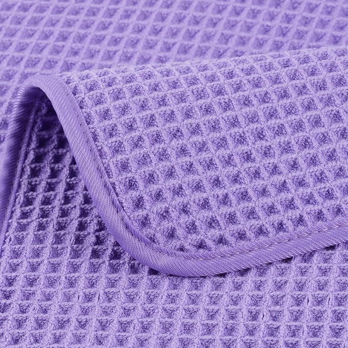POLYTE 430 GSM Microfiber Lint Free Washcloth Face Towel, 13 x 13 in, 4 Pack - Image 5
