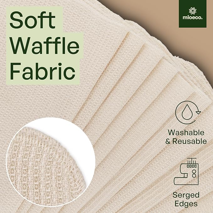10 Pack Reusable Kitchen Paper Towels Washable - Image 5