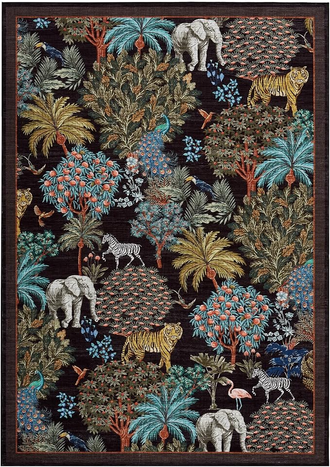 GarveeHome Jungle 8x10 Area Rug Washable Rugs - Image 4