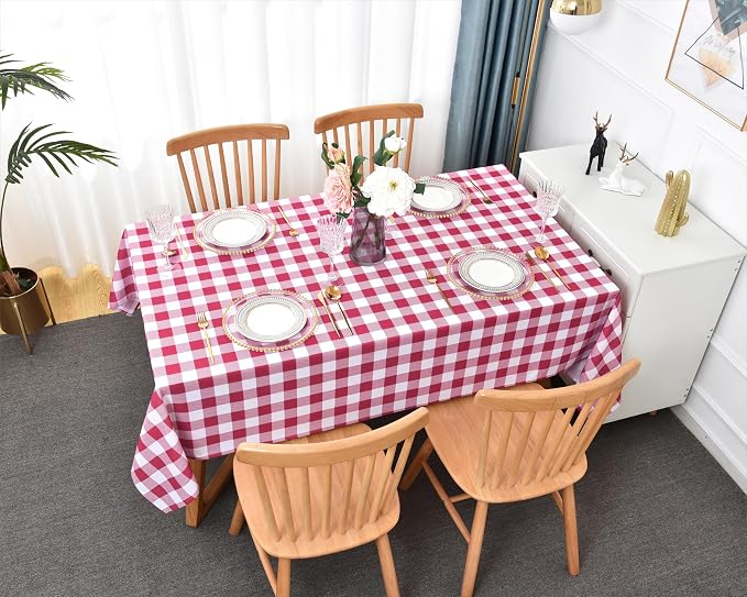 Classic Gingham Buffalo Tablecloth Fabric - Image 2