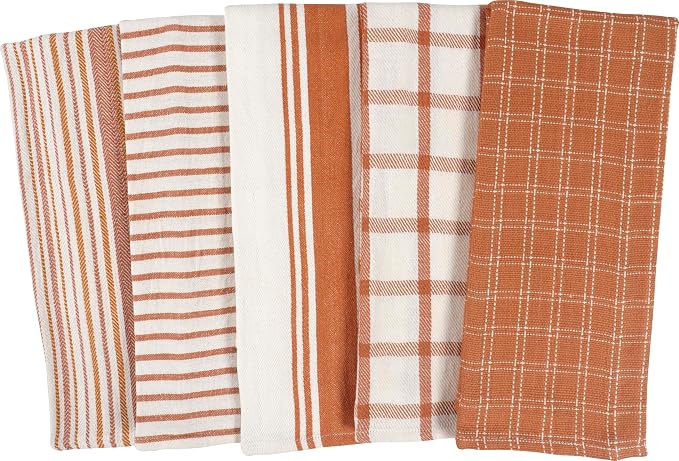 KAF Home Assorted Flat Kitchen Towels | 100% Cotton - Image 2
