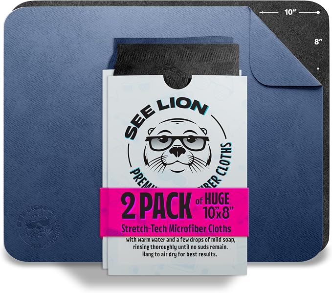 cellhelmet See Lion Swipes | Microfiber Lens Cleaning Cloths – Ultrasoft by cellhelmet