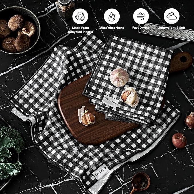 RECYCO Waffle Kitchen Towel Set of 2 - Image 2