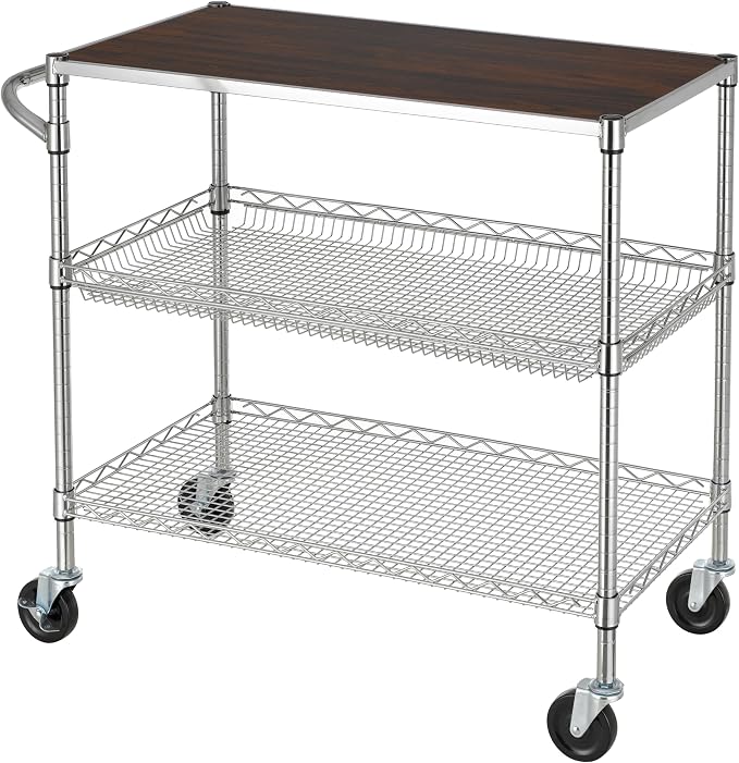 Finnhomy 3 Tier Heavy Duty Commercial Grade Utility Cart by Finnhomy